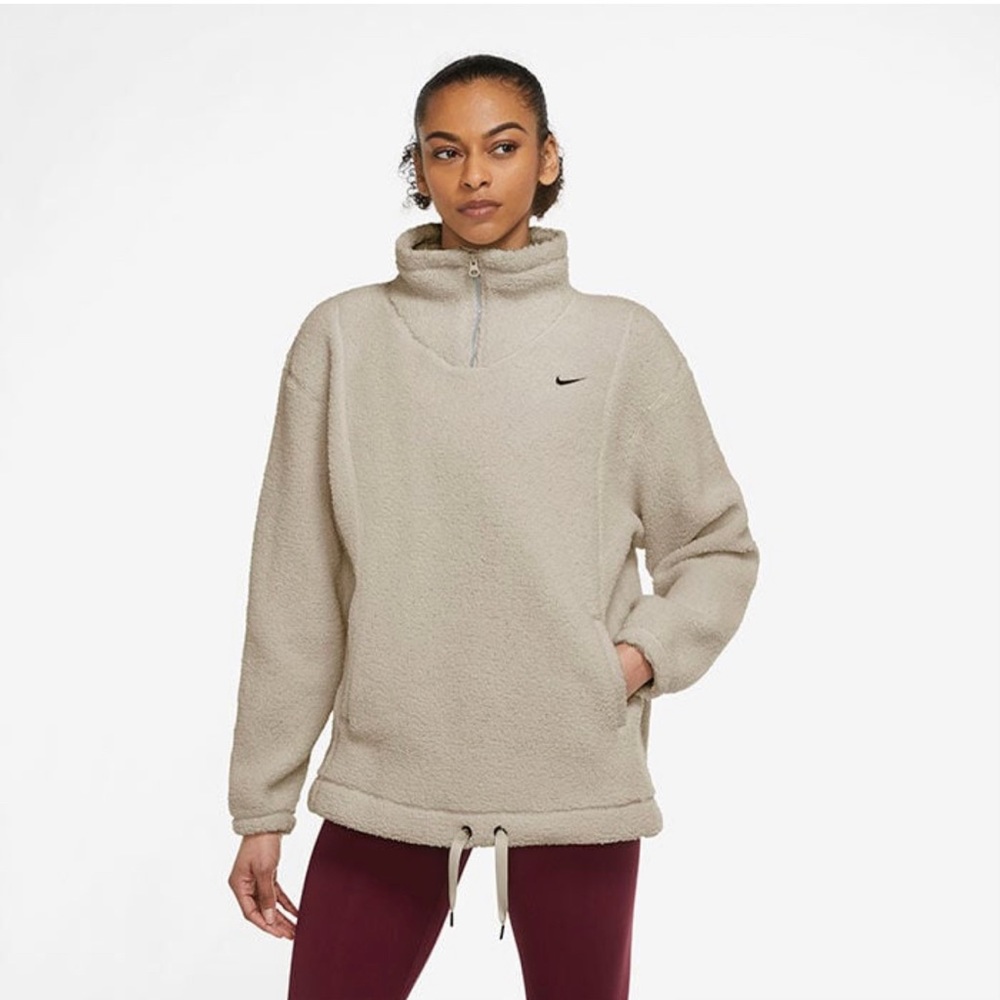 Nike Women's Therma-FIT Half-Zip Top, Clay, Size Small - NWT
